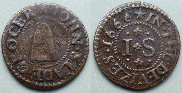 Devizes, John Slade 1666 farthing